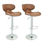 MBTC Horse Cafeteria Bar Stool Chair in Beige Color ( Set of 2 )