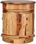 The Attic Solid Wood Bar Cabinet(Finish Color - Natural)