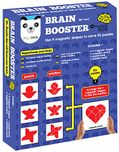 Play Panda Brain Booster Type 2-56 Puzzles Designed to Boost Intelligence - with Magnetic Shapes, Magnetic Board, Puzzle Book and Solution Book