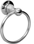 Ramani Round Shape Towel Rod cum Ring (SS) Glossy, Chrome Towel Holder(Stainless Steel)