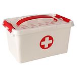 Holong First Aid Kit Emergency Medicine Storage Box With Detachable Tray And Lid
