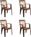 Cello Furniture Plastic Living Room Chair(Finish Color - Sandalwood Brown)