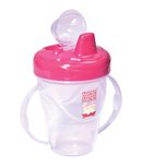Mee Mee Baby Twin Handle Non-Spill Feeding Mug_Dark Pink