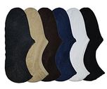 EIO Unisex Solid Ankle Socks - Pack of 6 123478_Assorted