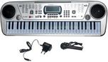 Glance Musical Keyboard 54 Key Musical Piano With Microphone, Gray/White