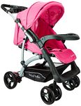 Tiffy & Toffee Baby Delight Premium Stroller Pram (Rose Pink)