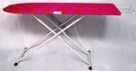 Arrision Folding Ironing Board / Iron Table with PRESS HOLDER SIZE 122 x 47 cm (48 x 18 inch ) (Blue & Pink Color)