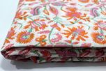 2.5 meter Cotton fabric for garments Jaipuri Dress Making Fabric Hand Block Print Cotton Fabric