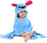 Brandonn Premium Hooded Flannel Baby Blanket for Babies (Blue)