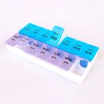 Bulfyss Tablet Pill Organizer Box With Snap Lids | 7-Day Am/Pm | Large Compartments For Bigger Pills,White,18Cm X 9 Cm,Food Grade Plastic