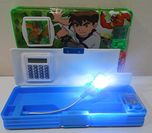 Gifts OnlineTM Utility Pencil Box With Calculator And LED Light - Free Cute Magnet For Kids