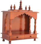Jordaar Wooden Home Temple(Height: 56 cm)