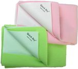 Quick Dry Polyester Pongee Baby Bed Protecting Mat Mat BED PROTECTING SHEET(PISTA-PINK, Small)