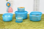 Princeware SF  - 1125 ml, 650 ml, 375 ml, 225 ml, 100 ml Plastic Food Storage(Pack of 5, Blue)