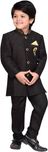 AJ Dezines Boys Sherwani and Churidar Set(Black Pack of 1)