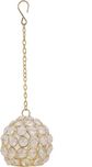 Artistic Handicrafts Embellished Crystal Tealight Holder(Gold, Pack of 1)