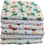 Cotton Colors Cotton Bath Towel Set(Pack of 6, White)
