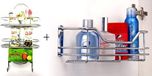 Sterling Premium Stainless Steel Wall Shelf(Number of Shelves - 3, Steel)