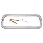 Dorma Steel S.S- 304 (D) Glass Door Pull Handle Both Side - 12
