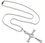 Shiv Jagdamba The Fast And The Furious Dominic Toretto Crystal Jesus Cross SPn11100 Alloy Pendant