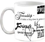EFW BEST FRIENDS FOREVER - FRIENDSHIP QUOTES PRINTED COFFEE Ceramic Mug