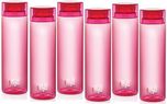 Cello H2O Pink 1 LTR Fridge Bottle Set of 6 1000 ml Bottle(Pack of 6, Pink)