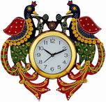 DivineCrafts Analog Wall Clock(Multicolor, With Glass)