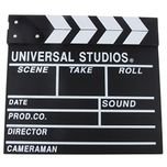 Magideal Wooden Hollywood Film Directors Clapper Board Clapper Action Board 27.5x30cm