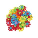 Magideal 50pcs Mixed Foam Flower Shapes Kids Children Decoration Crafting DIY