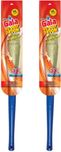 Gala No Dust set of 2 Fiber Dry Broom(Brown, Blue, Pack of 2)