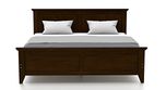 Urban Ladder Somerset Rubber Wood King Size Double Bed (Dark Walnut Finish)