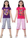 Sini Mini Kids Nightwear Girls Printed Cotton