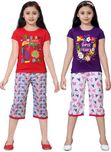Sini Mini Kids Nightwear Girls Printed Cotton