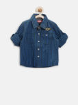 GJ Unltd Jeans by Gini & Jony Boys Blue Checked Shirt