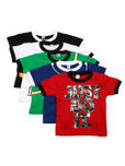 GKIDZ Boys Pack of 5 Printed T-shirts