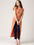 Marie Claire Women Orange Longline Top