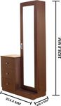 Furnicity Engineered Wood Dressing Table(Finish Color - Brown)