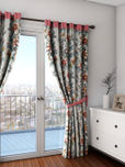 SWAYAM Multicoloured Single Floral Print Door Curtain