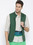 United Colors of Benetton Men Green Waistcoat