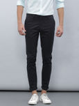 ETHER Navy Chino Slim Fit Trousers