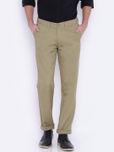 John Players Men Beige Slim Fit Chino Trousers