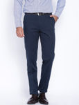 Theme Navy Lean Fit Formal Trousers