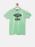 Tommy Hilfiger Boys Mint Green Printed T-shirt