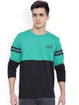 Difference of Opinion Green & Black Colourblock T-shirt