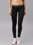 HRX by Hrithik Roshan Black Slim Rapid Dry Tights