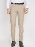 Black coffee Beige Formal Trousers