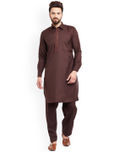 SOJANYA Brown Kurta Pyjama