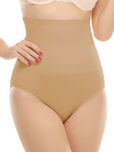 Clovia Beige Tummy Tucker Shaper Briefs SW0009P24