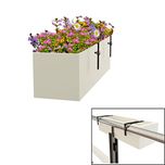 Yuccabe Italia Railing Hanging Box Tray Planter