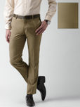 INVICTUS Khaki Slim Fit Formal Trousers